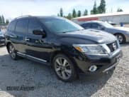 ✅ 2015 Nissan Pathfinder Platinum • VIN: 5N1AR2MM2FC607166 • Lot: 42532590. Listed on IAAI with 158,322 mi. Free auction sales archive from the USA and detailed vehicle history report at DreamBid. Image 1.