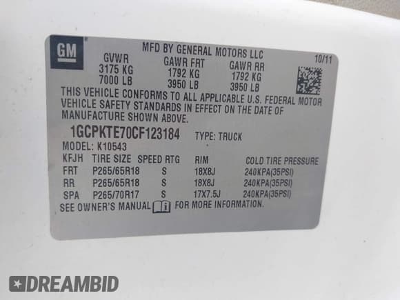 ✅ 2012 Chevrolet Silverado 1500 LTZ • VIN: 1GCPKTE70CF123184 • Lot: 42612979. Wystawiony na IAAI z przebiegiem 201 407 mil. Bezpłatny archiwum sprzedaży aukcyjnych z USA i szczegółowy raport historii pojazdu na DreamBid. Zdjęcie 9.