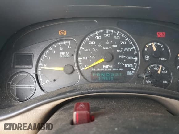 ✅ 2001 Chevrolet Tahoe LT • VIN: 1GNEC13T11R170557 • Lot: 91604975. Listed on Copart with 319,569 mi. Free auction sales archive from the USA and detailed vehicle history report at DreamBid. Image 9.