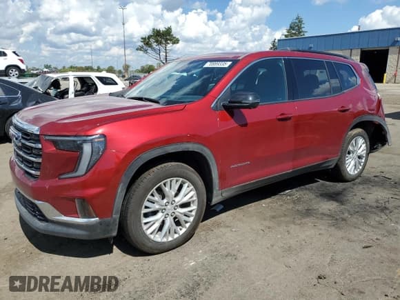 ✅ 2024 GMC Acadia AWD Elevation • VIN: 1GKENNKS6RJ218376 • Lot: 70889335. Wystawiony na Copart z przebiegiem 11 482 mil. Bezpłatny archiwum sprzedaży aukcyjnych z USA i szczegółowy raport historii pojazdu na DreamBid. Zdjęcie 1.