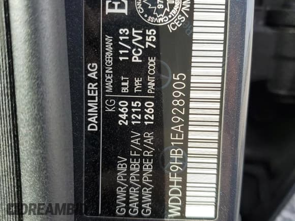 ✅ 2014 Mercedes-Benz E 250 Luxury • VIN: WDDHF9HB1EA928905 • Lot: 70901725. Listed on Copart with 164,678 mi. Free auction sales archive from the USA and detailed vehicle history report at DreamBid. Image 12.