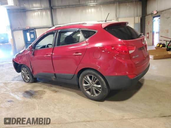 2014 Hyundai Tucson SE z VIN KM8JUCAG4EU798570, wystawiony jako Copart lot #71097605 z przebiegiem 98 818 mil mil oraz Szkoda całkowita • Salvage title. Historia ofert i sprzedaży dostępna na DreamBid. Obrazek 2.