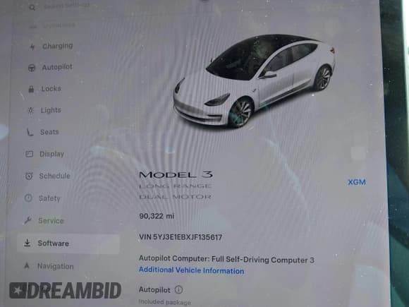 ✅ 2018 Tesla Model 3 Long Range Battery • VIN: 5YJ3E1EBXJF135617 • Lot: 43106221. Wystawiony na IAAI z przebiegiem 90 322 mil. Bezpłatny archiwum sprzedaży aukcyjnych z USA i szczegółowy raport historii pojazdu na DreamBid. Zdjęcie 15.