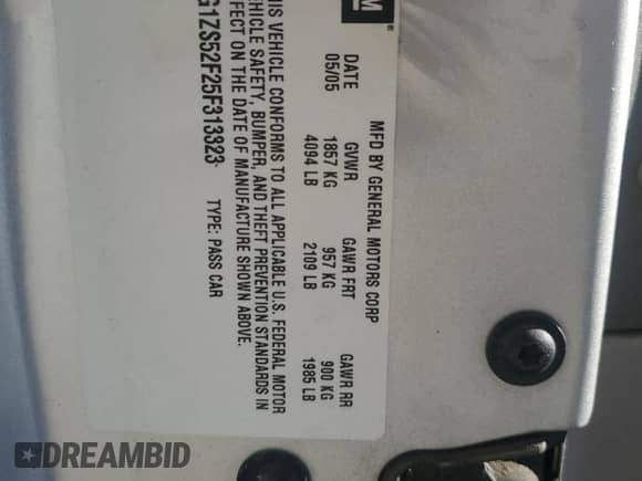 2004 Chevrolet Malibu LS z VIN 1G1ZT54824F240660, wystawiony jako Copart lot #77436794 z przebiegiem 191 987 mil mil oraz Szkoda całkowita • Salvage title. Historia ofert i sprzedaży dostępna na DreamBid. Obrazek 15.