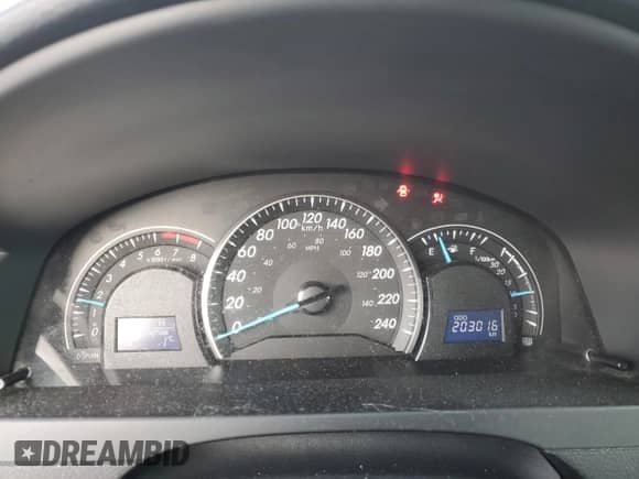 2012 Toyota Camry LE with VIN 4T1BF1FKXCU048152, listed as a Copart auction lot 46256735 with 203,016 mi miles and Salvage title. Bid and sale history available at DreamBid. Image 9.