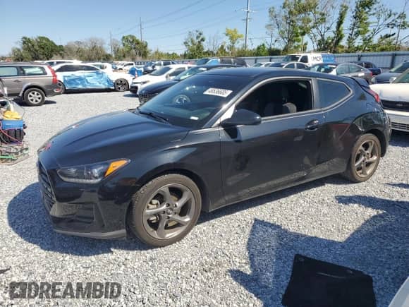 2019 Hyundai Veloster 2.0 z VIN KMHTG6AF6KU020064, wystawiony jako Copart lot #49536685 z przebiegiem 78 113 mil mil oraz Szkoda całkowita • Salvage title. Historia ofert i sprzedaży dostępna na DreamBid. Obrazek 1.