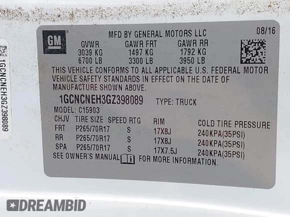 ✅ 2016 Chevrolet Silverado 1500 Work Truck • VIN: 1GCNCNEH3GZ398089 • Лот: 42480722. Опубликован ранее на IAAI с пробегом 135 240 миль. Бесплатный доступ к архиву аукционных продаж из США и подробный отчёт об истории автомобиля на DreamBid. Изображение 9.