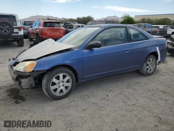 ✅ 2003 Honda Civic LX • VIN: 1HGEM22593L049233 • Lot: 66683145. Listed on Copart with Not provided. Free auction sales archive from the USA and detailed vehicle history report at DreamBid. Image 1.