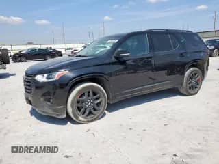 2021 Chevrolet Traverse Premier с VIN 1GNERKKW8MJ225170, выставлен на аукционе Copart как лот 71836345 с пробегом 55 652 миль миль и Списание • Salvage title. История ставок и продаж доступна на DreamBid. Изображение 1.