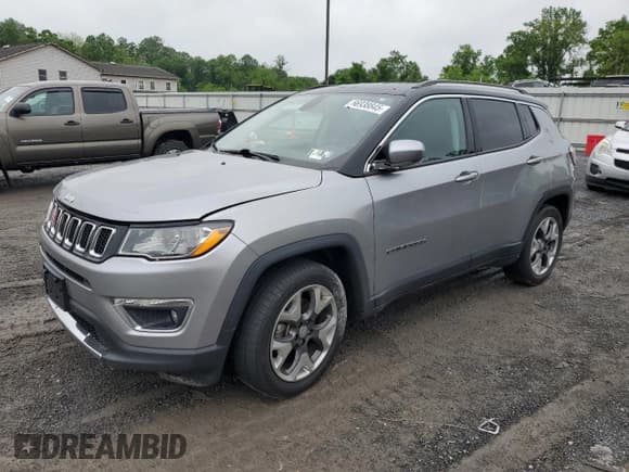 ✅ 2020 Jeep Compass Limited • VIN: 3C4NJCCBXLT211330 • Lot: 56938845. Listed on Copart with 98,968 mi. Free auction sales archive from the USA and detailed vehicle history report at DreamBid. Image 1.