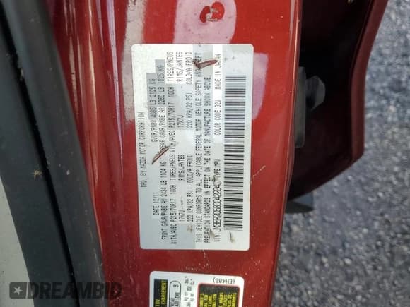 ✅ 2012 Mazda CX-7 i Touring • VIN: JM3ER2C58C0422043 • Lot: 76813334. Wystawiony na Copart z przebiegiem Nie podano. Bezpłatny archiwum sprzedaży aukcyjnych z USA i szczegółowy raport historii pojazdu na DreamBid. Zdjęcie 14.