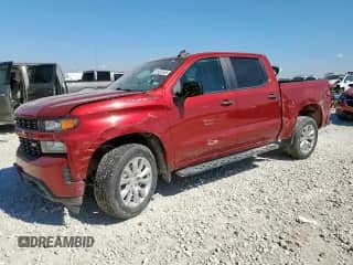 2022 Chevrolet Silverado 1500 Custom with VIN 3GCPWBEK6NG138907, listed as a Copart auction lot 81661445 with 70,601 mi miles and Salvage title. Bid and sale history available at DreamBid. Image 1.