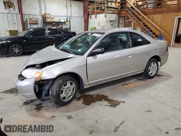 ✅ 2002 Honda Civic LX • VIN: 1HGEM22502L018399 • Лот: 91220235. Опубликован ранее на Copart с пробегом 196 623 миль. Бесплатный доступ к архиву аукционных продаж из США и подробный отчёт об истории автомобиля на DreamBid. Изображение 1.