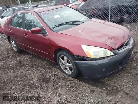 ✅ 2003 Honda Accord EX • VIN: 1HGCM56653A031805 • Lot: 43797651. Listed on IAAI with Not provided. Free auction sales archive from the USA and detailed vehicle history report at DreamBid. Image 1.