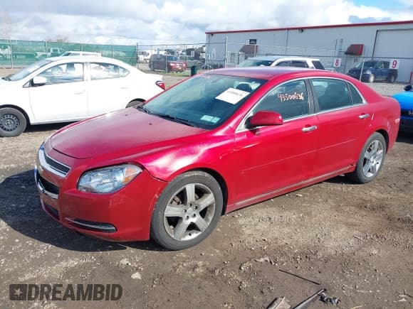 ✅ 2012 Chevrolet Malibu 1LT • VIN: 1G1ZC5E09CF244759 • Lot: 43500636. Listed on IAAI with 61,936 mi. Free auction sales archive from the USA and detailed vehicle history report at DreamBid. Image 2.
