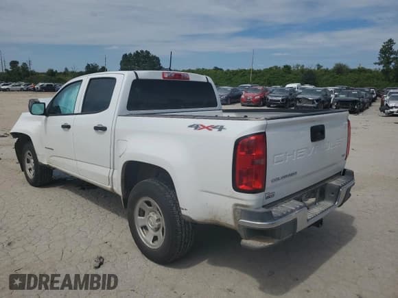 ✅ 2022 Chevrolet Colorado 4WD Work Truck • VIN: 1GCGTBEN2N1299420 • Lot: 68152844. Listed on Copart with 21,415 mi. Free auction sales archive from the USA and detailed vehicle history report at DreamBid. Image 2.