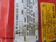 ✅ 1985 Alfa Romeo Spider Veloce • VIN: ZARBA5415F1021439 • Lot: 61650585. Wystawiony na Copart z przebiegiem 161 529 mil. Bezpłatny archiwum sprzedaży aukcyjnych z USA i szczegółowy raport historii pojazdu na DreamBid. Zdjęcie 12.