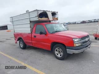 2004 Chevrolet Silverado 1500 Work Truck z VIN 1GCEC14X04Z213249, wystawiony jako IAAI lot #41992235 z przebiegiem Nie podano mil oraz . Historia ofert i sprzedaży dostępna na DreamBid. Obrazek 1.