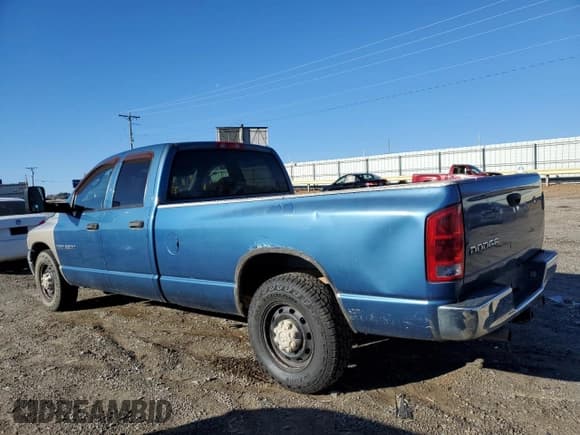 ✅ 2004 Dodge 2500 ST • VIN: 3D7KA28D44G135031 • Lot: 49453865. Wystawiony na Copart z przebiegiem 141 876 mil. Bezpłatny archiwum sprzedaży aukcyjnych z USA i szczegółowy raport historii pojazdu na DreamBid. Zdjęcie 2.