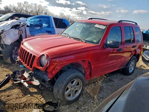 ✅ 2004 Jeep Liberty Limited • VIN: 1J4GL58K44W105260 • Лот: 96690755. Опубликован ранее на Copart с пробегом 237 958 миль. Бесплатный доступ к архиву аукционных продаж из США и подробный отчёт об истории автомобиля на DreamBid. Изображение 1.