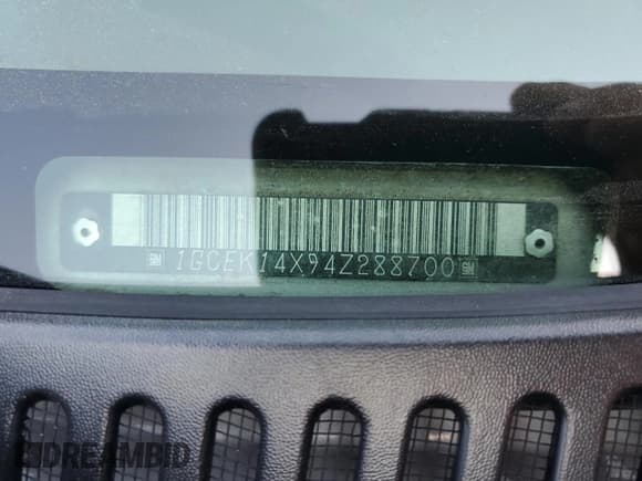 ✅ 2004 Chevrolet Silverado 1500 Work Truck • VIN: 1GCEK14X94Z288700 • Lot: 75060964. Listed on Copart with 74,993 mi. Free auction sales archive from the USA and detailed vehicle history report at DreamBid. Image 12.