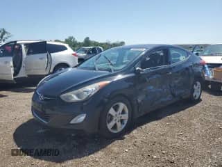 2013 Hyundai Elantra GLS with VIN 5NPDH4AE7DH328486, listed as a Copart auction lot 65608525 with 105,153 mi miles and Salvage title. Bid and sale history available at DreamBid. Image 1.