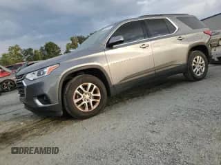 2019 Chevrolet Traverse LT z VIN 1GNERHKW8KJ164600, wystawiony jako Copart lot #70917145 z przebiegiem 139 778 mil mil oraz Szkoda całkowita • Salvage title. Historia ofert i sprzedaży dostępna na DreamBid. Obrazek 1.