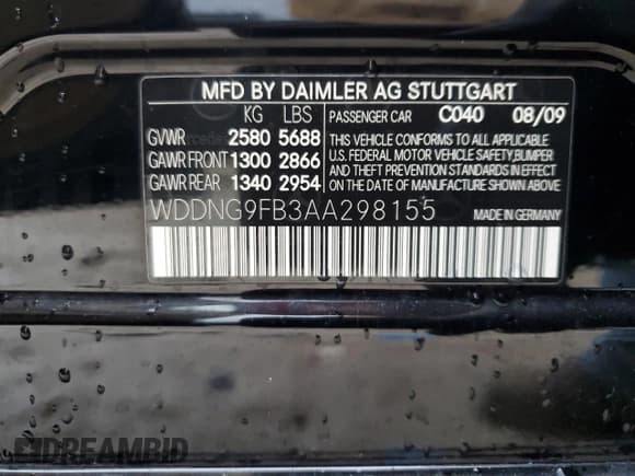 ✅ 2010 Mercedes-Benz S 400 • VIN: WDDNG9FB3AA298155 • Lot: 86651404. Wystawiony na Copart z przebiegiem 73 083 mil. Bezpłatny archiwum sprzedaży aukcyjnych z USA i szczegółowy raport historii pojazdu na DreamBid. Zdjęcie 12.