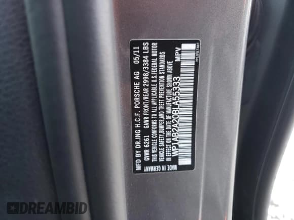 ✅ 2011 Porsche Cayenne S • VIN: WP1AB2A20BLA55333 • Lot: 72448704. Listed on Copart with 90,315 mi. Free auction sales archive from the USA and detailed vehicle history report at DreamBid. Image 13.