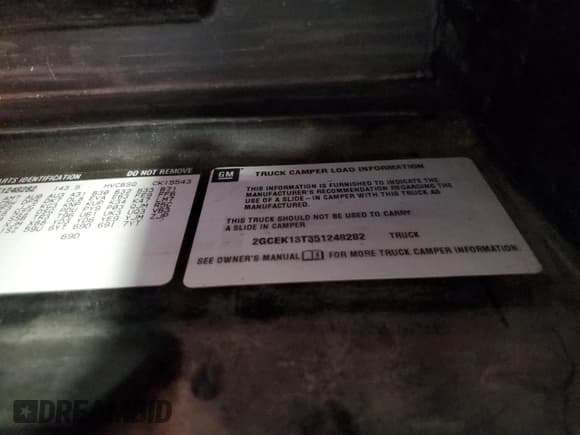 ✅ 2005 Chevrolet Silverado 1500 Z71 • VIN: 2GCEK13T351248282 • Лот: 75309274. Опубликован ранее на Copart с пробегом Не указан. Бесплатный доступ к архиву аукционных продаж из США и подробный отчёт об истории автомобиля на DreamBid. Изображение 12.