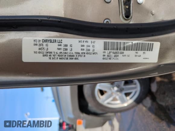 ✅ 2008 Jeep Patriot Limited • VIN: 1J8FF48W88D516600 • Lot: 65700495. Wystawiony na Copart z przebiegiem 160 860 mil. Bezpłatny archiwum sprzedaży aukcyjnych z USA i szczegółowy raport historii pojazdu na DreamBid. Zdjęcie 13.