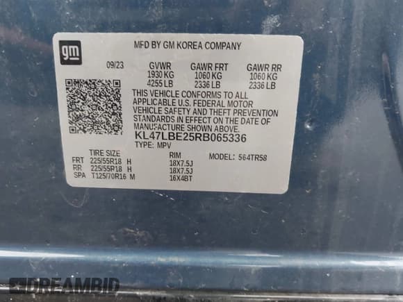 ✅ 2024 Buick Envista Sport Touring • VIN: KL47LBE25RB065336 • Lot: 43756194. Wystawiony na IAAI z przebiegiem Nie podano. Bezpłatny archiwum sprzedaży aukcyjnych z USA i szczegółowy raport historii pojazdu na DreamBid. Zdjęcie 9.