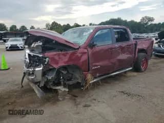 2022 Ram 1500 Big Horn with VIN 1C6SRFFT7NN280715, listed as a Copart auction lot 67297945 with 108,767 mi miles and Salvage title. Bid and sale history available at DreamBid. Image 1.