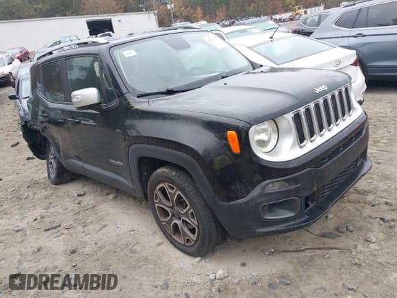 ✅ 2017 Jeep Renegade Limited • VIN: ZACCJBDB0HPE97445 • Лот: 40727251. Опубликован ранее на IAAI с пробегом 120 235 миль. Бесплатный доступ к архиву аукционных продаж из США и подробный отчёт об истории автомобиля на DreamBid. Изображение 1.
