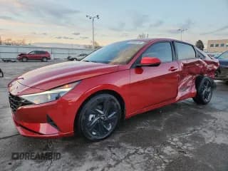 ✅ 2023 Hyundai Elantra SEL • VIN: KMHLM4AG3PU498083 • Lot: 91064145. Listed on Copart with 9,690 mi. Free auction sales archive from the USA and detailed vehicle history report at DreamBid. Image 1.