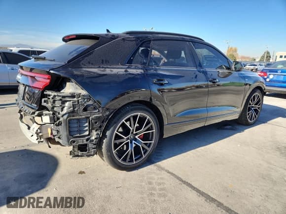 ✅ 2019 Audi Q8 Prestige • VIN: WA1FVAF1XKD026922 • Lot: 91772615. Listed on Copart with 56,338 mi. Free auction sales archive from the USA and detailed vehicle history report at DreamBid. Image 3.