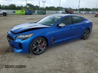 ✅ 2019 Kia Stinger GT1 • VIN: KNAE45LC7K6053028 • Lot: 59535094. Listed on Copart with 44,790 mi. Free auction sales archive from the USA and detailed vehicle history report at DreamBid. Image 1.