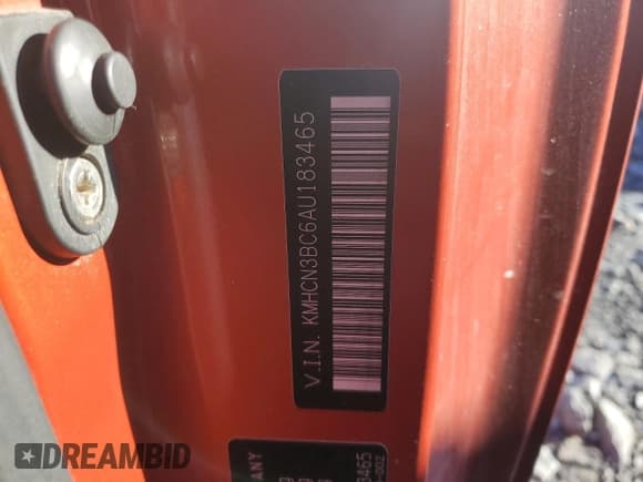 ✅ 2010 Hyundai Accent L • VIN: KMHCN3BC6AU183465 • Lot: 80851775. Listed on Copart with 221,565 mi. Free auction sales archive from the USA and detailed vehicle history report at DreamBid. Image 13.