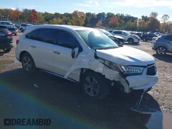 ✅ 2019 Acura MDX • VIN: 5J8YD4H33KL025443 • Lot: 43477400. Listed on IAAI with 109,922 mi. Free auction sales archive from the USA and detailed vehicle history report at DreamBid. Image 1.