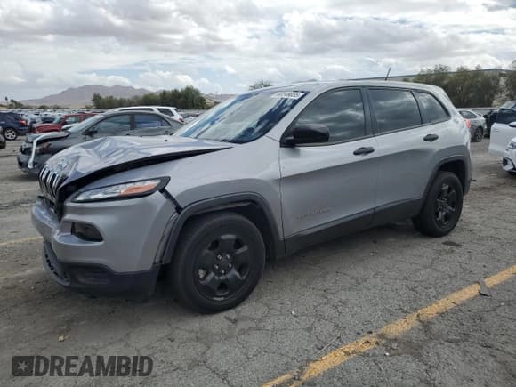 ✅ 2015 Jeep Cherokee Sport • VIN: 1C4PJLAB2FW525628 • Lot: 86548055. Listed on Copart with 97,066 mi. Free auction sales archive from the USA and detailed vehicle history report at DreamBid. Image 1.