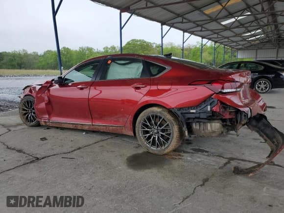 ✅ 2020 Genesis G80 Sport • VIN: KMTFN4JB6LU339167 • Lot: 52109135. Listed on Copart with 87,738 mi. Free auction sales archive from the USA and detailed vehicle history report at DreamBid. Image 2.