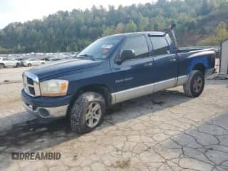 2006 Dodge 1500 SLT z VIN 1D7HU18N66J208311, wystawiony jako Copart lot #80985715 z przebiegiem 209 192 mil mil oraz Szkoda całkowita • Salvage title. Historia ofert i sprzedaży dostępna na DreamBid. Obrazek 1.