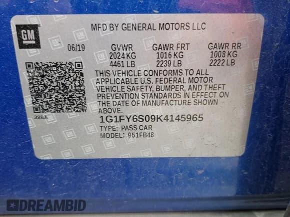 ✅ 2019 Chevrolet Bolt EV LT • VIN: 1G1FY6S09K4145965 • Lot: 83306884. Wystawiony na Copart z przebiegiem 42 866 mil. Bezpłatny archiwum sprzedaży aukcyjnych z USA i szczegółowy raport historii pojazdu na DreamBid. Zdjęcie 13.