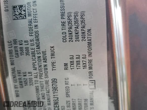 ✅ 2018 Chevrolet Colorado 4WD LT • VIN: 1GCHTCEN8J1198709 • Lot: 86657195. Listed on Copart with 91,897 mi. Free auction sales archive from the USA and detailed vehicle history report at DreamBid. Image 12.