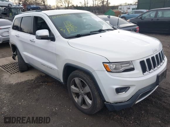 ✅ 2014 Jeep Grand Cherokee Limited • VIN: 1C4RJFBG4EC545996 • Lot: 43787626. Listed on IAAI with 134,331 mi. Free auction sales archive from the USA and detailed vehicle history report at DreamBid. Image 1.