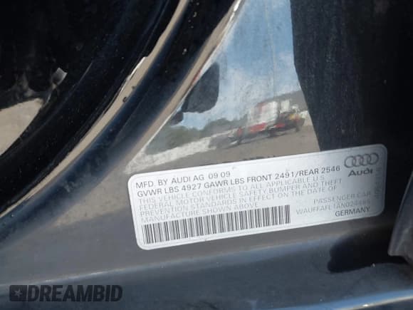 ✅ 2010 Audi A4 Premium Plus • VIN: WAUFFAFL1AN024485 • Lot: 43381014. Listed on IAAI with 89,700 mi. Free auction sales archive from the USA and detailed vehicle history report at DreamBid. Image 9.