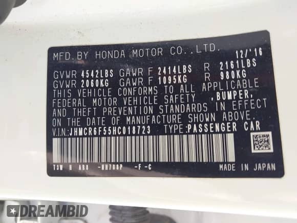 2017 Honda Accord EX-L z VIN JHMCR6F55HC018723, wystawiony jako IAAI lot #43374773 z przebiegiem 107 274 mil mil oraz . Historia ofert i sprzedaży dostępna na DreamBid. Obrazek 9.