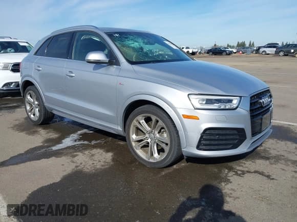 ✅ 2018 Audi Q3 Premium Plus • VIN: WA1HCCFS9JR004429 • Lot: 41681900. Listed on IAAI with 95,263 mi. Free auction sales archive from the USA and detailed vehicle history report at DreamBid. Image 1.