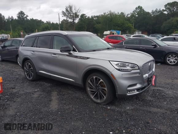 ✅ 2021 Lincoln Aviator Reserve • VIN: 5LM5J7XC2MGL12421 • Лот: 43054450. Опубликован ранее на IAAI с пробегом 108 084 миль. Бесплатный доступ к архиву аукционных продаж из США и подробный отчёт об истории автомобиля на DreamBid. Изображение 1.