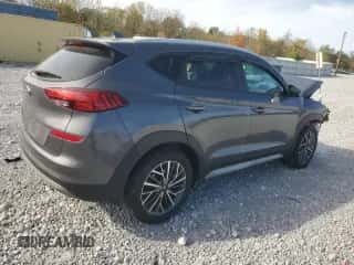 2021 Hyundai Tucson SEL with VIN KM8J33AL8MU306203, listed as a Copart auction lot 87197855 with 50,967 mi miles and Salvage title. Bid and sale history available at DreamBid. Image 3.